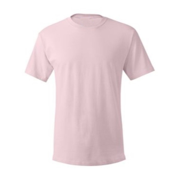 pale pink plain blank t shirt front
